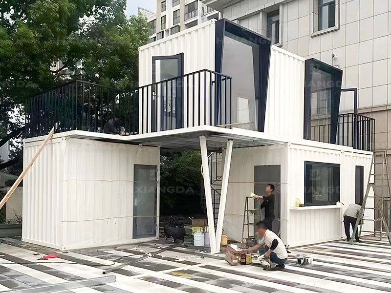 集裝箱移動辦公室園區特色接待室工作室定制成品集成房屋